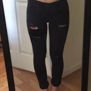 Ripped black jeans